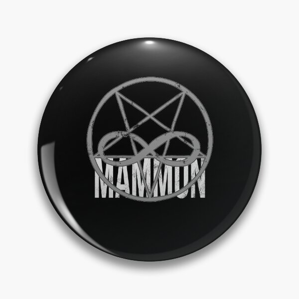 Item preview, Distressed Mammon - B&W Demonic Symbol Text - Sinful designed and sold by DeWinnes.