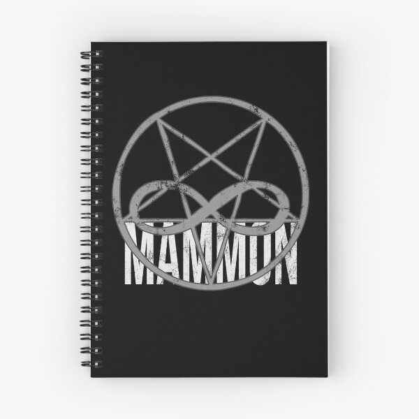 Item preview, Distressed Mammon - B&W Demonic Symbol Text - Sinful designed and sold by DeWinnes.