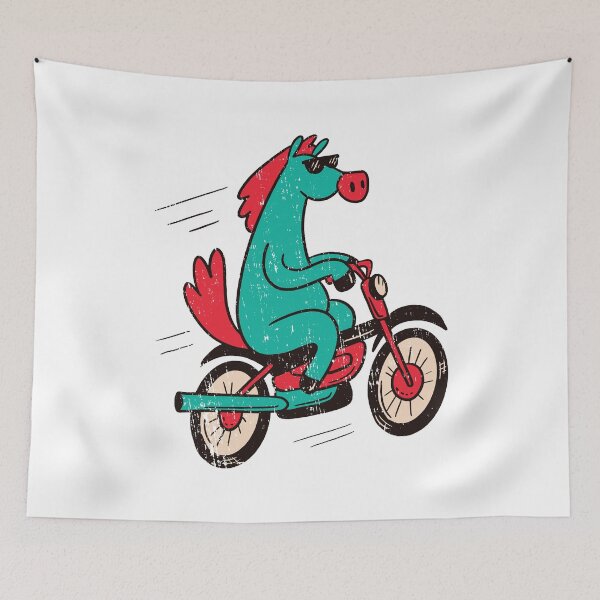 Item preview, Horse rides a motorcycle designed and sold by DerSenat.