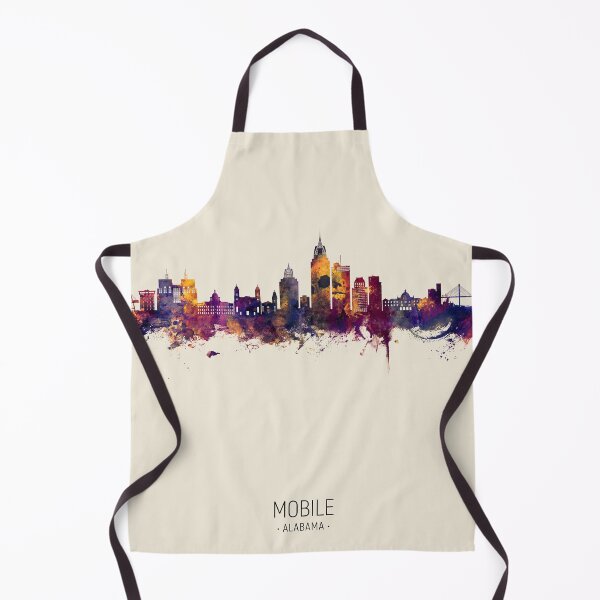 Item preview, Mobile Alabama Skyline designed and sold by ArtPrints.