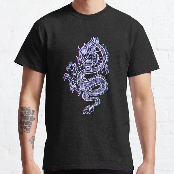 Dragon With Japanese Character Kanji Aesthetics T Shirt By Sayp Redbubble