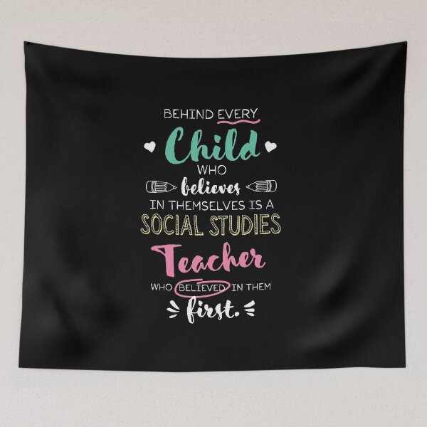 Item preview, Great Social Studies Teacher who believed - Appreciation Quote designed and sold by betternotes.