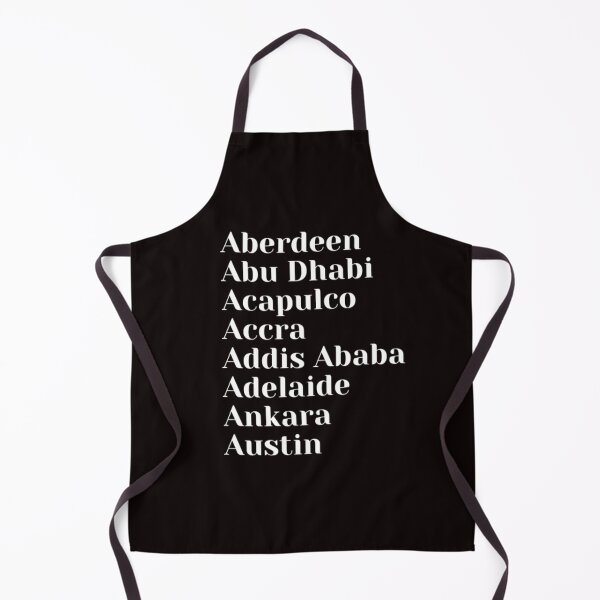 Item preview, Cities starting with A designed and sold by Art With Impact – Statement Art & Apparel for Deep Thinkers.