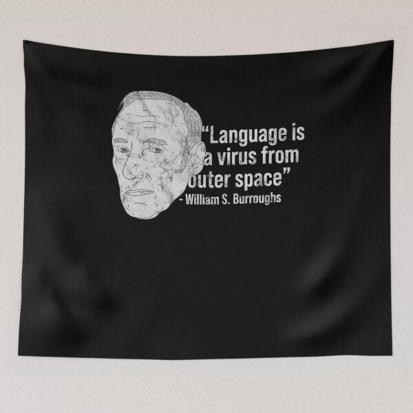 Item preview, Distressed William Burroughs - B&W Poet Quote - Beat designed and sold by DeWinnes.