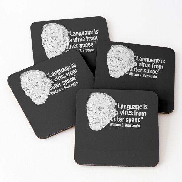 Item preview, Distressed William Burroughs - B&W Poet Quote - Beat designed and sold by DeWinnes.