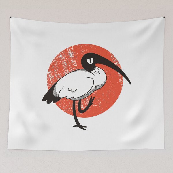 Item preview, White bird, ibises designed and sold by DerSenat.
