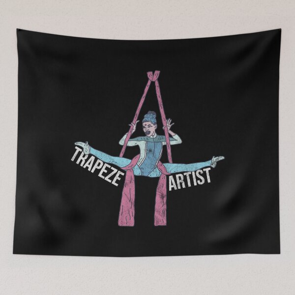 Item preview, Distressed Trapeze Artist - Female Aerial Silk Text - Circus designed and sold by DeWinnes.