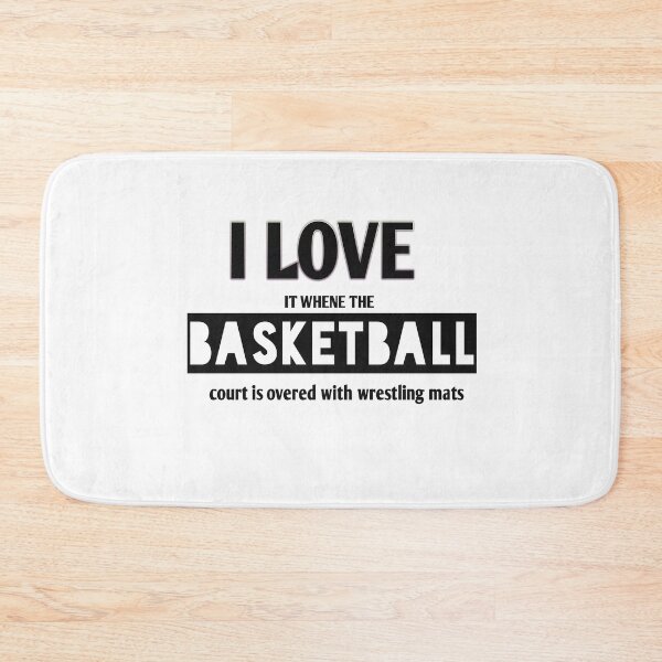 Item preview,  I love it where the basketball court is overed with wrestling mats designed and sold by Andreastore.