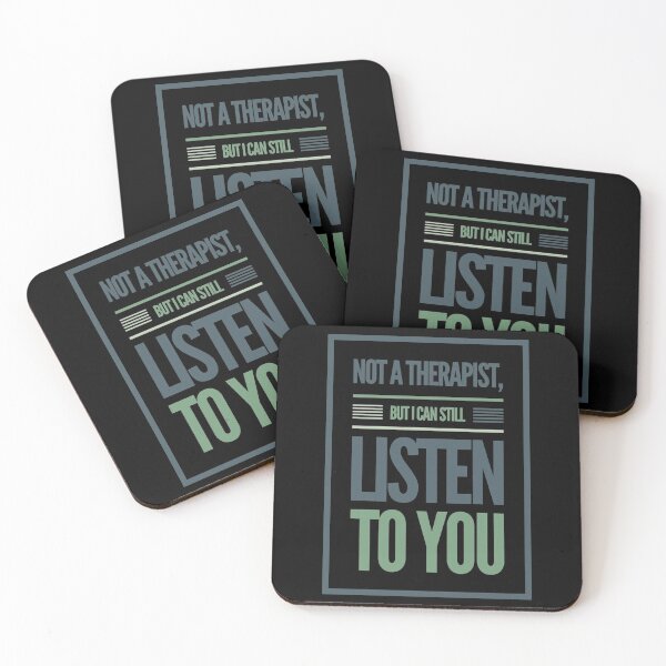 Item preview, Not a Therapist but I can listen to You - Mental Health Matters designed and sold by Kr-It.
