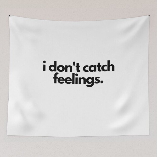 Item preview, Cathching Feelings Romantic Flirty White Lie Party Quote designed and sold by luchik-and-co.