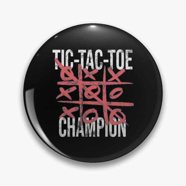 Artikelvorschau, Distressed Tic Tac Toe - Champion Text - Brettspiel entworfen und verkauft von DeWinnes.