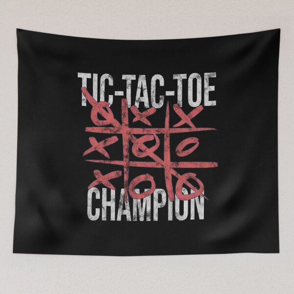 Item preview, Distressed Tic Tac Toe - Champion Text - Board Game designed and sold by DeWinnes.