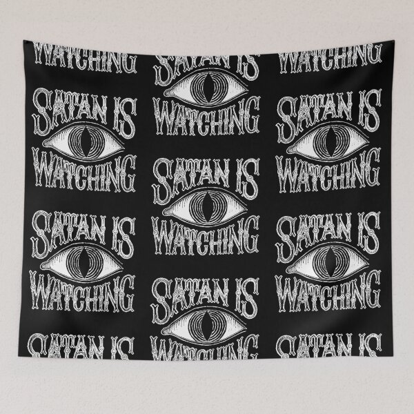 Item preview, Satan is Watching designed and sold by OurWorldTree.