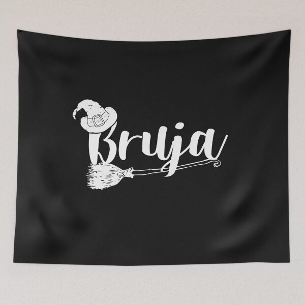 Item preview, Bruja Mexicana Witch Hat and Broom Stick Hispanic Halloween Spanish Witch Graphic  designed and sold by alenaz.