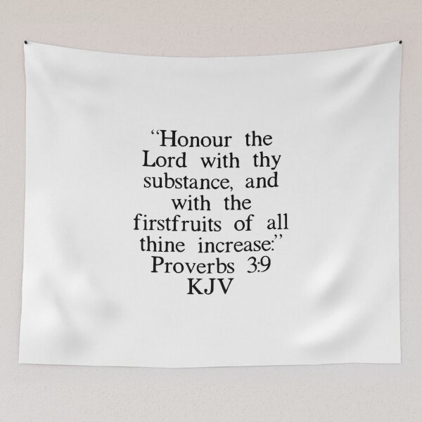 Item preview, Proverbs 3:9 KJV designed and sold by IBMClothing.