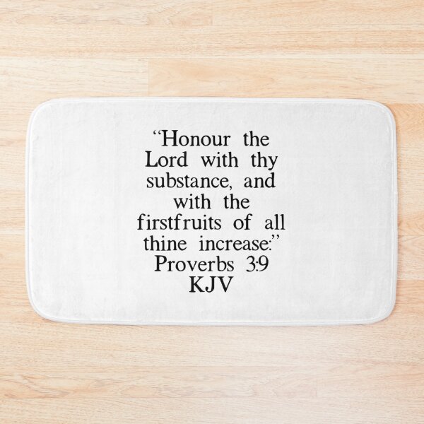Item preview, Proverbs 3:9 KJV designed and sold by IBMClothing.