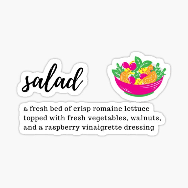 Vegans + Salad lovers Sticker