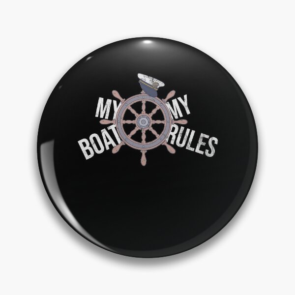 Item preview, Distressed Steering Captain - My Boat My Rules - Shipmaster designed and sold by DeWinnes.