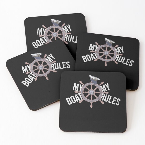 Item preview, Distressed Steering Captain - My Boat My Rules - Shipmaster designed and sold by DeWinnes.