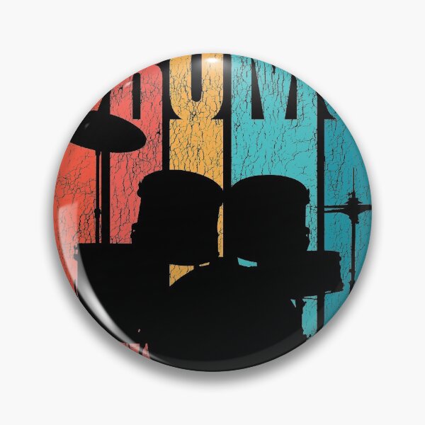 Item preview, Drumset Drummer Drums Retro vintage gift designed and sold by Grimbart.