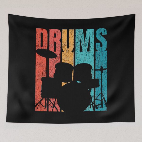 Item preview, Drumset Drummer Drums Retro vintage gift designed and sold by Grimbart.