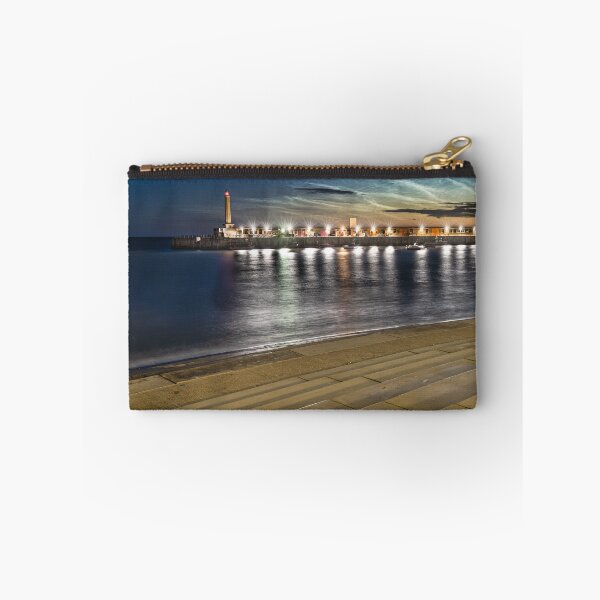 Item preview, Margate Harbour Lighthouse noctilucent clouds at night designed and sold by rogerstanger.