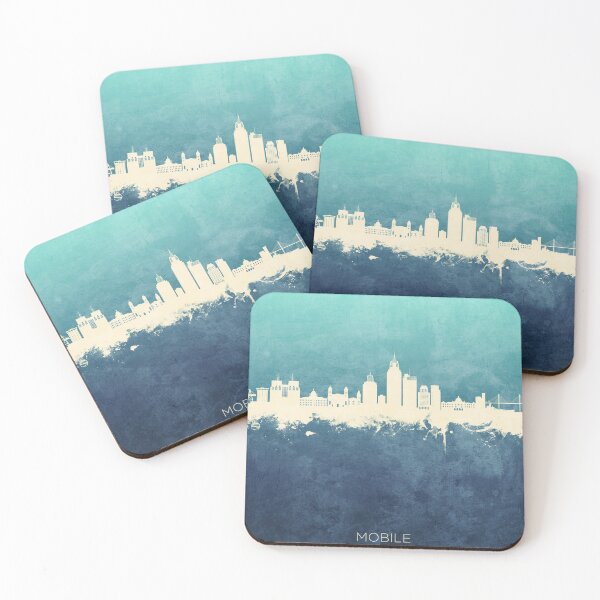 Item preview, Mobile Alabama Skyline designed and sold by ArtPrints.