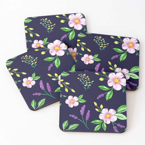 Item preview, Dark blue flowers in a valley designed and sold by Katbydesign.