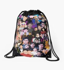 Phan Collage #3 Drawstring Bag