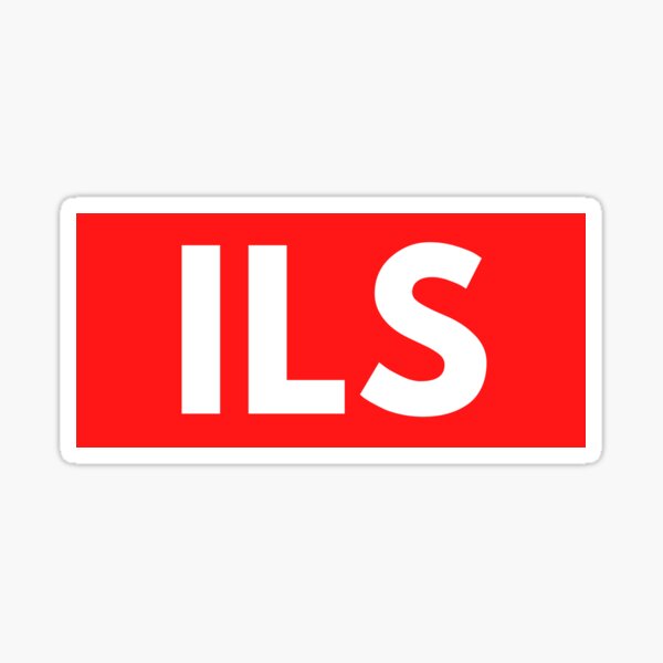ILS Instrument Landing System Sticker
