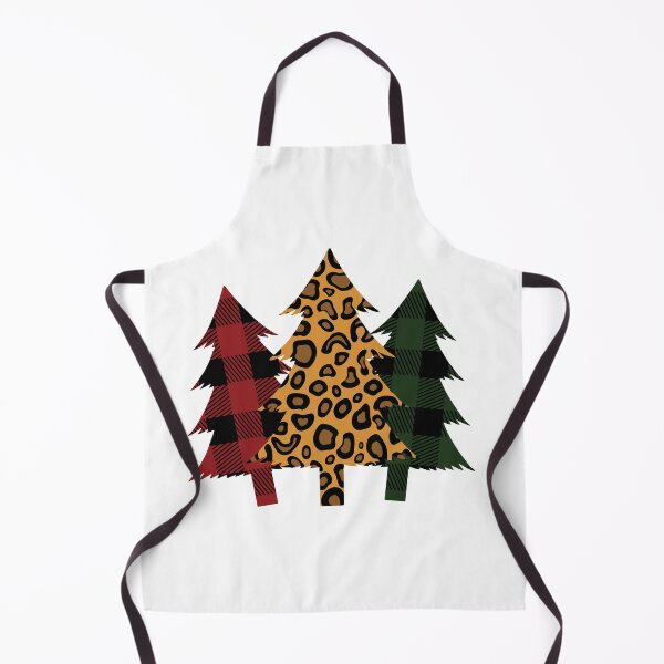 Item preview, Buffalo plaid and leopard Christmas tree designed and sold by PepaAnaRB.