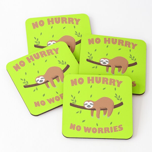 Item preview, No Hurry No Worries Lazy Day Funny Sloth  designed and sold by vinh doan.