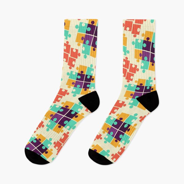 Item preview, Autism Awareness Puzzle Pieces Pattern designed and sold by Patterntastic.