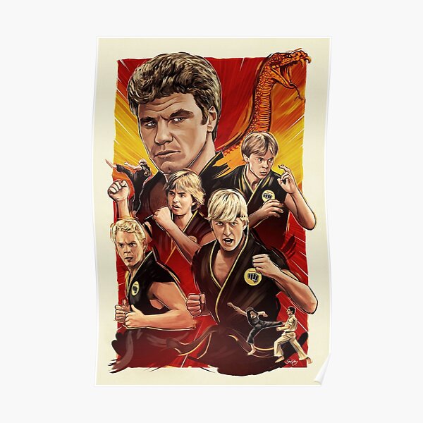 Johnny Lawrence and his cobra kai Poster