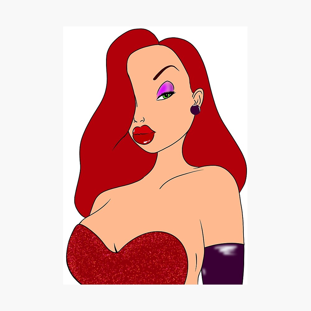 How to Draw Jessica Rabbit From Who Framed Roger Rabbit Easy - YouTube