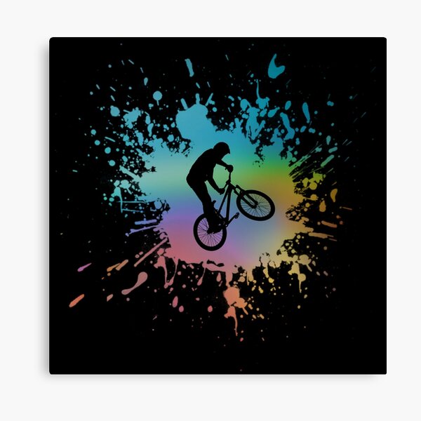 Cool Bmx Bike for halfpipe with nice Wheel, BMX stunt bike Canvas