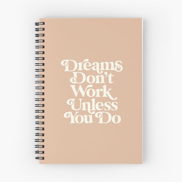 Item preview, Dreams Don't Work Unless You Do peach designed and sold by MotivatedType.