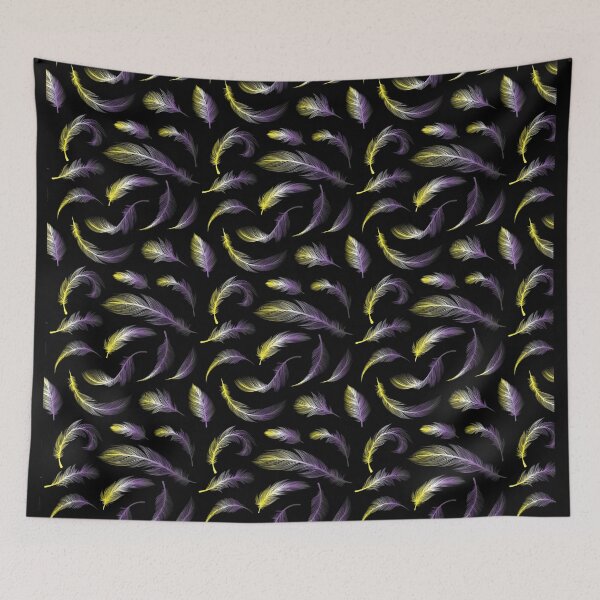 Item preview, Non Binary pride Feathers designed and sold by Pridish.