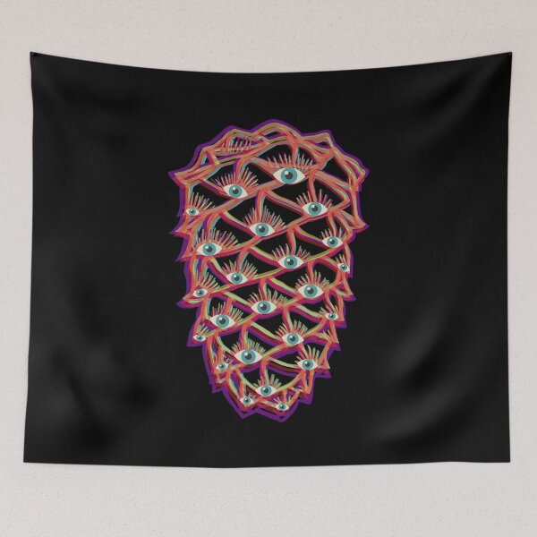 Item preview, The All Seeing Pinecone creepy Halloween graphic designed and sold by FringyGingy.