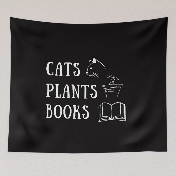 Item preview, Cats Plants Books Shirt Introvert Awkward Relax Cute Funny Sarcastic Happy Fun Inspirational Gift designed and sold by EpsilonEridani.