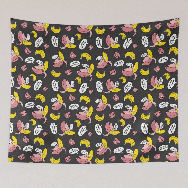 Item preview, Banana in Pink Pig onesie saying "Eat fruit not friends" designed and sold by Fruit-Tee.