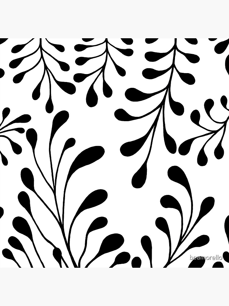"Black and white garden" Poster by beamorello Redbubble