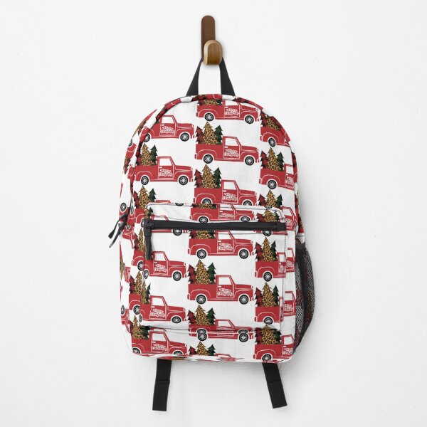 Item preview, Red Truck with buffalo plaid and leopard Christmas tree designed and sold by PepaAnaRB.