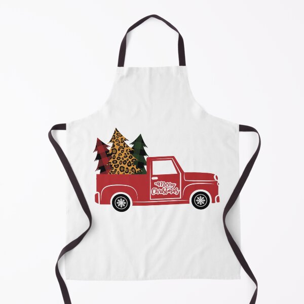 Item preview, Red Truck with buffalo plaid and leopard Christmas tree designed and sold by PepaAnaRB.