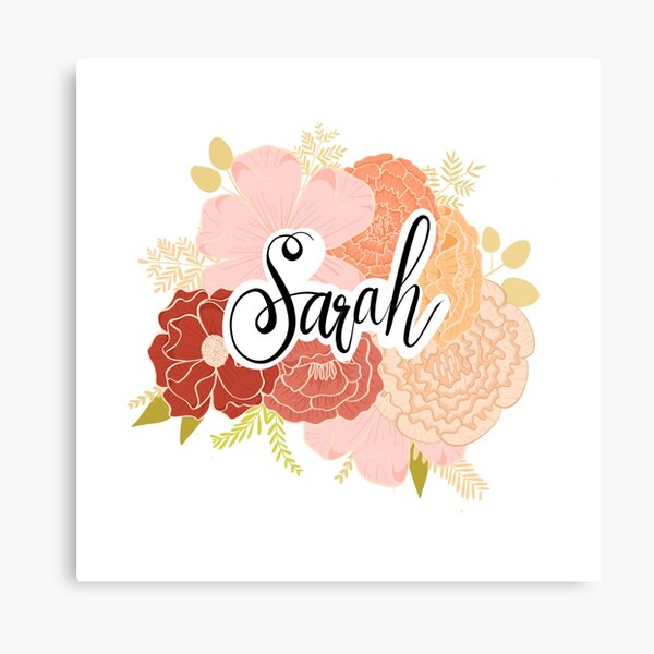 Sarah Name Wall Art Redbubble