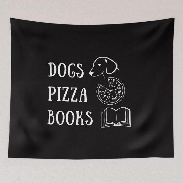Item preview, Dogs Pizza Books Shirt Introvert Puppy Foodie Read Awkward Relax Cute Funny Mental Health Anxiety Depression Sarcastic Happy Fun Inspirational Gift designed and sold by EpsilonEridani.