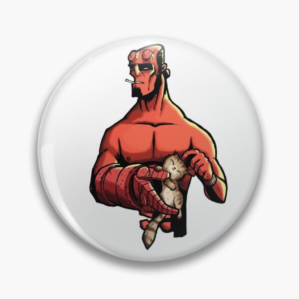 Item preview, Hell Boy with his cat designed and sold by Noobandroidart.