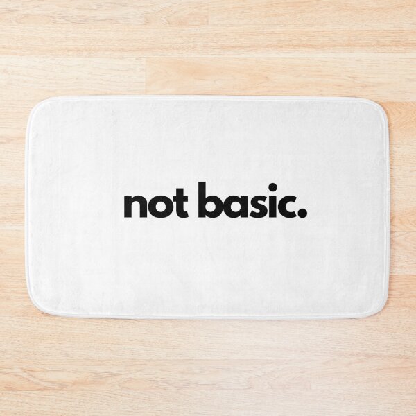 Item preview, Not Basic White Lie Party Humor Quote designed and sold by luchik-and-co.