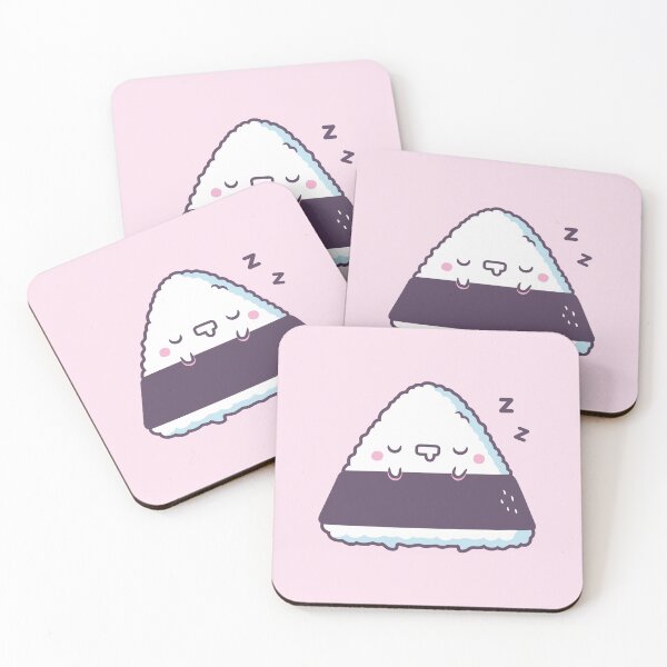 Item preview, Cute Sleeping Onigiri Japanese Rice Ball designed and sold by rustydoodle.