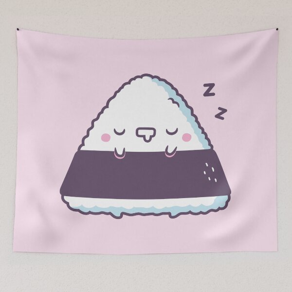 Item preview, Cute Sleeping Onigiri Japanese Rice Ball designed and sold by rustydoodle.